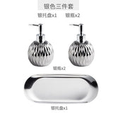 3pcs/set Bathroom Accessories Set Stainless Steel Tray