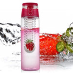 800 ML Portable fruit Infusing Infuser Water bottle Sports Lemon Juice Bottle Flip Lid