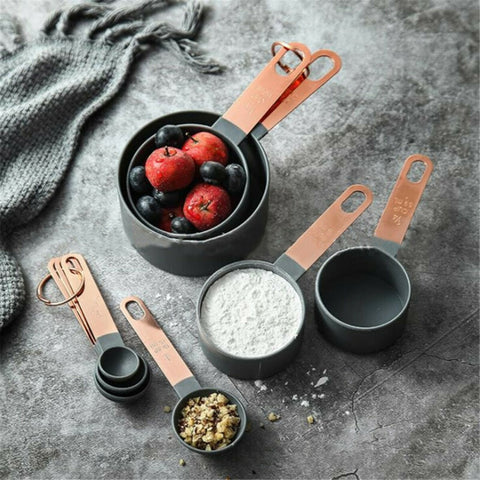 8Pcs/Set Stainless Steel Measuring Cups Spoons Kitchenware Baking Cooking Tools Kitchen