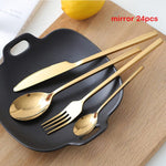 24pcs New Golden Top Quality Stainless Steel Steak Knife