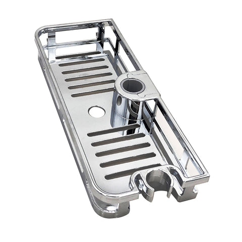 Shower Shelf Rectangle Detachable Lifting Storage Tray Rack Plastic Holder Saving Space Kitchen Bathroom Accessories