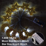 Ramadan Decorations Moon Star Led String Lights EID Mubarak Decor