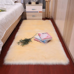 Plush Soft Sheepskin Bedroom Carpet