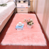 Plush Soft Sheepskin Bedroom Carpet