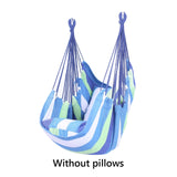 Portable Hammock Chair Hanging Rope Chair Swing Chair Seat with Pillows