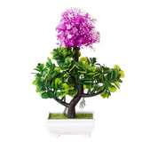 Artificial Plants Pine Bonsai Small Tree Pot Plants Fake Flowers