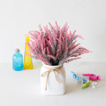 1 Bundle Artificial Flowers Romantic Provence Lavender Plastic Wedding Decorative Vase