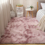 Fluffy Tie Dye Carpets For Bedroom Decor Modern