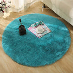 Bubble Kiss Fluffy Round Rug Carpets for Living Room