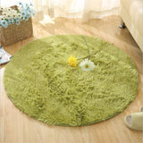 Bubble Kiss Fluffy Round Rug Carpets for Living Room