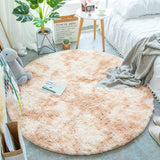 Bubble Kiss Fluffy Round Rug Carpets for Living Room