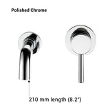 Wash Basin Bathroom Faucet Hot And Cold Water Wall Mount Mixer