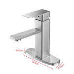 SOGANRE Basin Sink Bathroom Faucet Deck Mounted Hot Cold Water