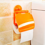 Wall Mounted Sucker Toilet Paper Holder Shelf Tissue Rack Plastic Toilet Roll Paper Tray Paper Towel Rack Bathroom Organizer