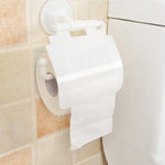 Wall Mounted Sucker Toilet Paper Holder Shelf Tissue Rack Plastic Toilet Roll Paper Tray Paper Towel Rack Bathroom Organizer