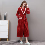 Microfiber Thicker Flannel Bathrobe Bath Towel Bathroom Wedding Gift Keep Warm Nightgown Home Wear Audlts Bathrobe Bath Towel