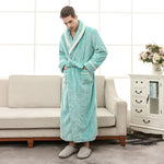 Microfiber Thicker Flannel Bathrobe Bath Towel Bathroom Wedding Gift Keep Warm Nightgown Home Wear Audlts Bathrobe Bath Towel