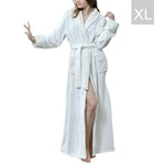 2018 Autumn And Winter Long Sleeve Soft Flannel Plush Robes Nightgown Long Pajamas