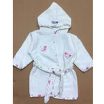 Baby Child Age White Bathrobe Set Cotton