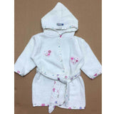 Baby Child Age White Bathrobe Set Cotton