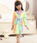 Warm New Kids Flannel Sleepwear Robes Nightgown Children's Nightwear